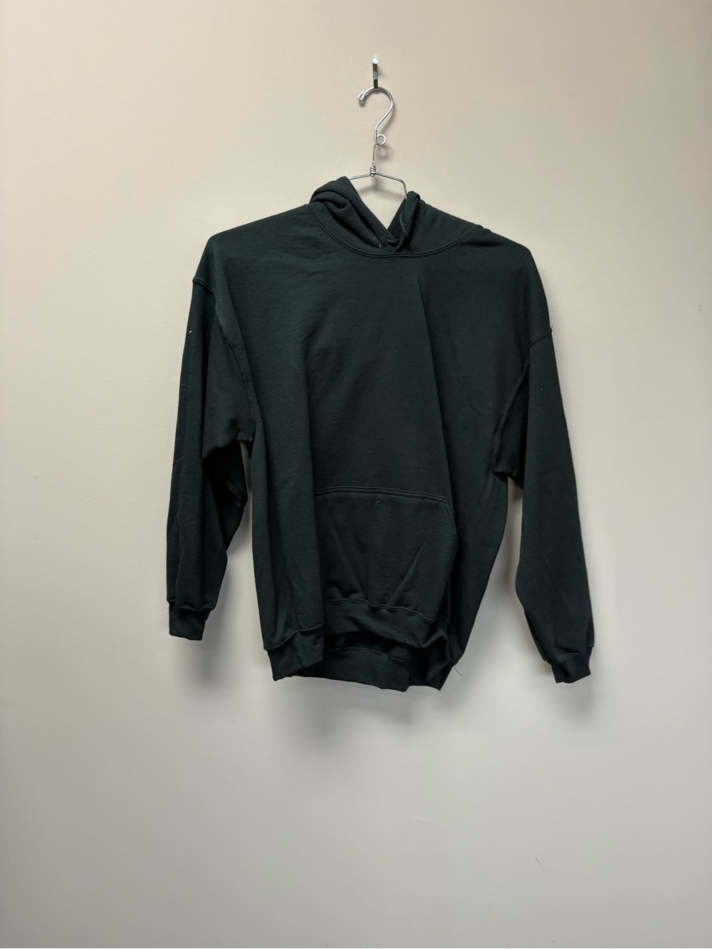 Gildan Heavy Blend Mens Black Hooded Pullover Sweatshirt Hoodie Large L